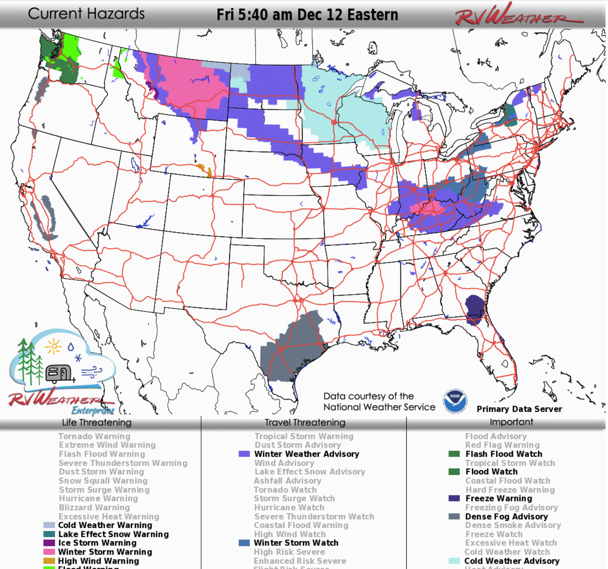 Snow, Strong Winds, and Extreme Cold Impact Travel Nationwide